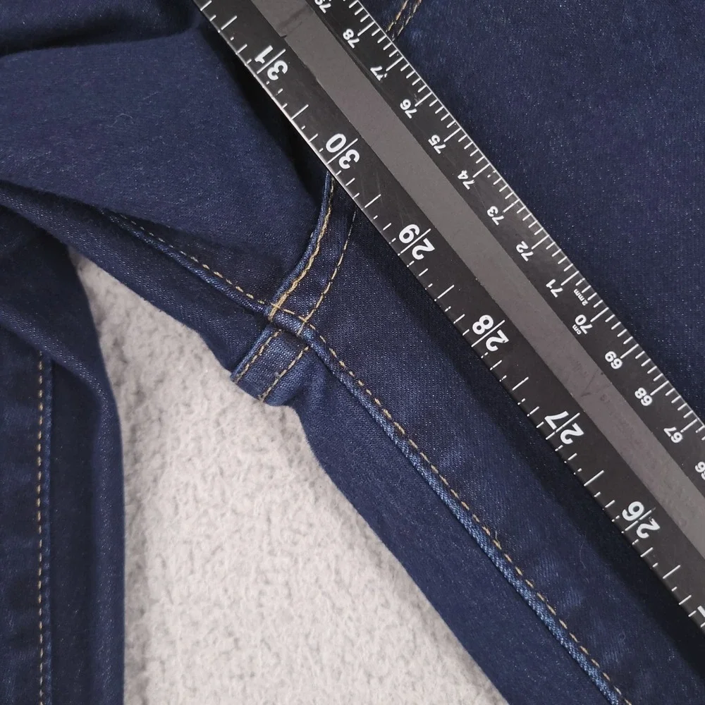 LEVIS 711 Jeans Size 32 Skinny Mid Rise Dark Wash Stretch Denim 32x29